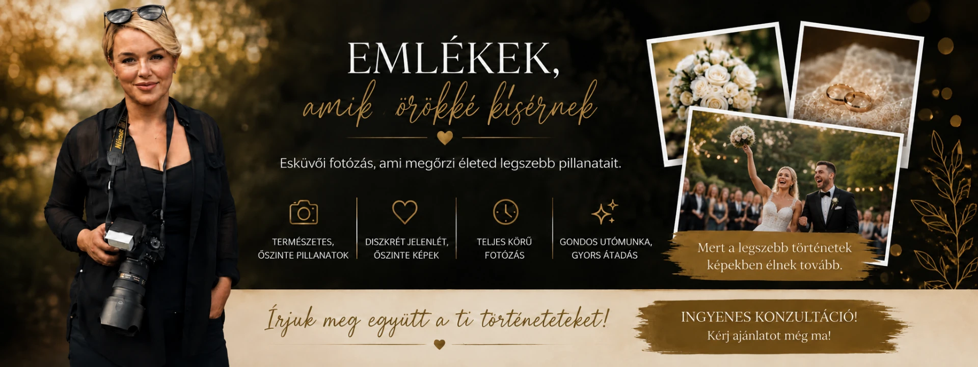 Esküvői fotózás — emlékek, amik örökké kísérnek